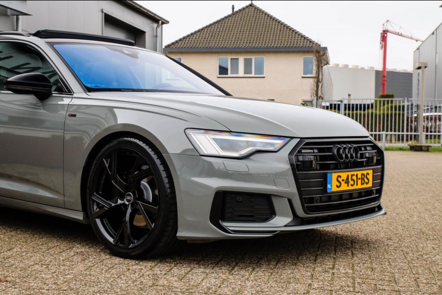 Audi A6 Avant 45 2.0TFSI Quattro S line Edition 245pk Automaat! 1e|Audi Exclusive Nardo|Panoramadak|Leder|LED Matrix|Black|21inch