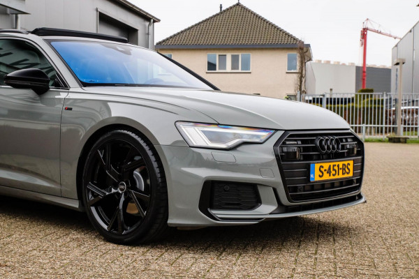 Audi A6 Avant 45 2.0TFSI Quattro S line Edition 245pk Automaat! 1e|Audi Exclusive Nardo|Panoramadak|Leder|LED Matrix|Black|21inch