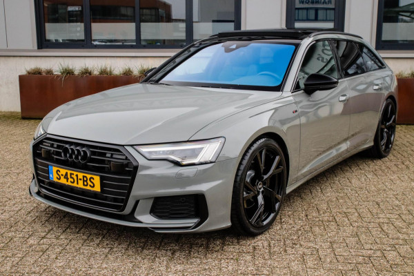 Audi A6 Avant 45 2.0TFSI Quattro S line Edition 245pk Automaat! 1e|Audi Exclusive Nardo|Panoramadak|Leder|LED Matrix|Black|21inch