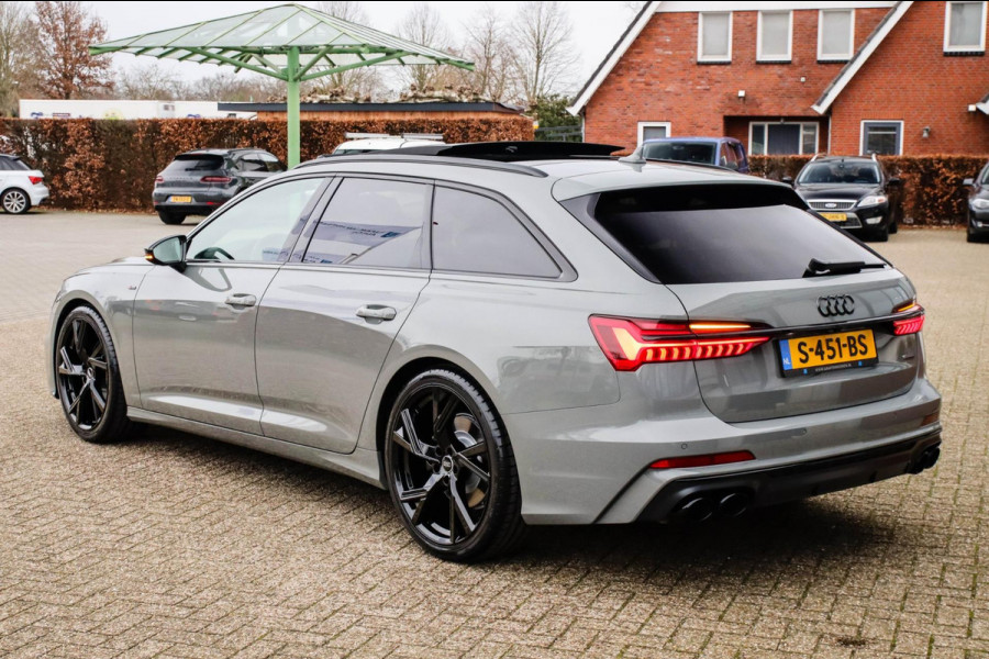 Audi A6 Avant 45 2.0TFSI Quattro S line Edition 245pk Automaat! 1e|Audi Exclusive Nardo|Panoramadak|Leder|LED Matrix|Black|21inch