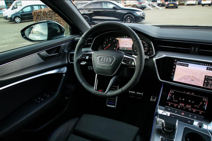 Audi A6 Avant 45 2.0TFSI Quattro S line Edition 245pk Automaat! 1e|Audi Exclusive Nardo|Panoramadak|Leder|LED Matrix|Black|21inch