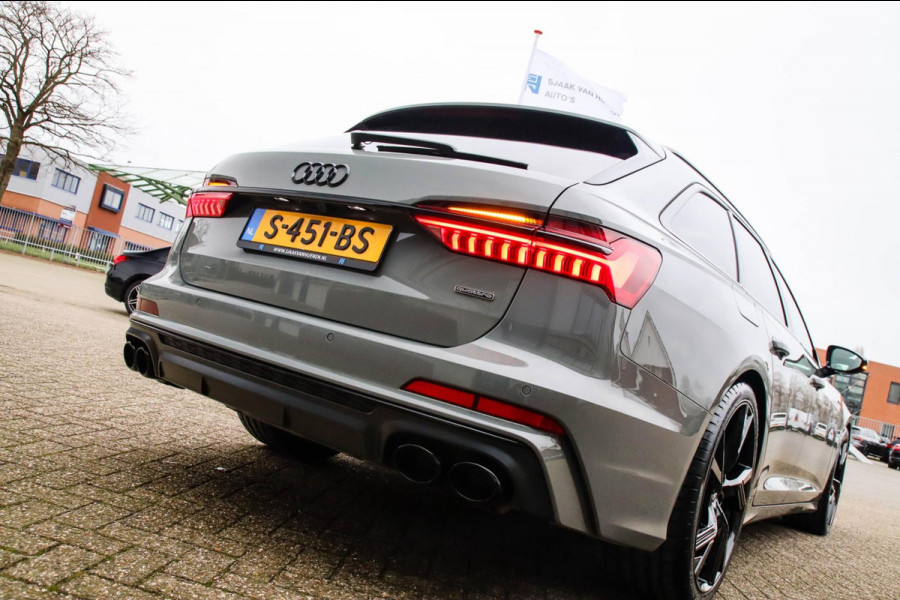Audi A6 Avant 45 2.0TFSI Quattro S line Edition 245pk Automaat! 1e|Audi Exclusive Nardo|Panoramadak|Leder|LED Matrix|Black|21inch
