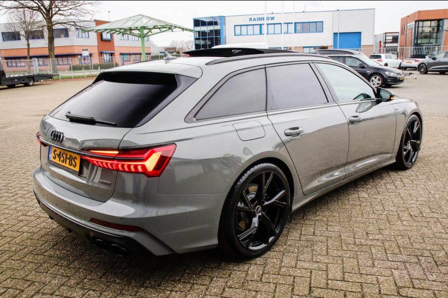 Audi A6 Avant 45 2.0TFSI Quattro S line Edition 245pk Automaat! 1e|Audi Exclusive Nardo|Panoramadak|Leder|LED Matrix|Black|21inch