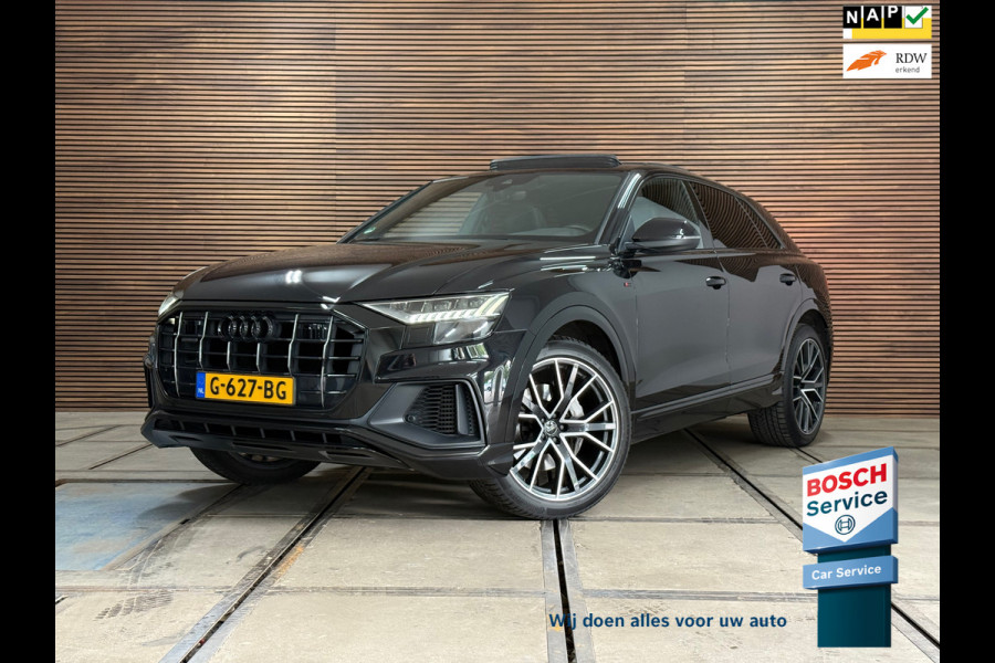 Audi Q8 55 TFSI quattro Pro Line Plus S Line |Black Pack | Luchtvering | PANO| Matrix-Led | 22INCH |BANG&OLUFSEN |TREKHAAK