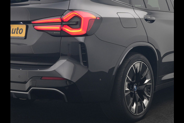 BMW iX3 M Sport High Executive 80 kWh 286pk Dealer O.H | Trekhaak Af Fabriek | Panodak | Laser LED | Head Up | Adaptive Cruise | 360 Camera | Lederen Sportstoelen Memory & Verwarmd | Harman / Kardon | Pilot Assist | Keyless | Blis | Apple Carplay | Navigatie | Virtual | DAB |
