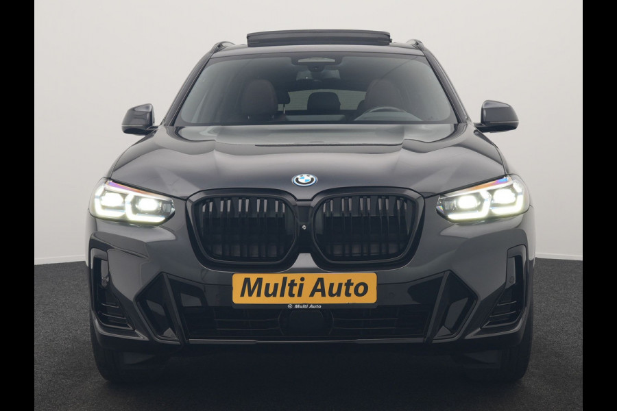 BMW iX3 M Sport High Executive 80 kWh 286pk Dealer O.H | Trekhaak Af Fabriek | Panodak | Laser LED | Head Up | Adaptive Cruise | 360 Camera | Lederen Sportstoelen Memory & Verwarmd | Harman / Kardon | Pilot Assist | Keyless | Blis | Apple Carplay | Navigatie | Virtual | DAB |