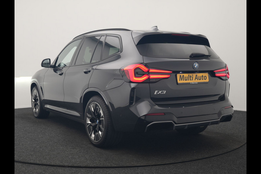 BMW iX3 M Sport High Executive 80 kWh 286pk Dealer O.H | Trekhaak Af Fabriek | Panodak | Laser LED | Head Up | Adaptive Cruise | 360 Camera | Lederen Sportstoelen Memory & Verwarmd | Harman / Kardon | Pilot Assist | Keyless | Blis | Apple Carplay | Navigatie | Virtual | DAB |