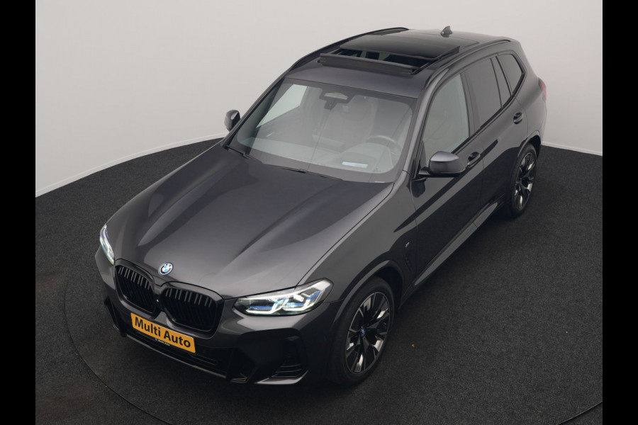 BMW iX3 M Sport High Executive 80 kWh 286pk Dealer O.H | Trekhaak Af Fabriek | Panodak | Laser LED | Head Up | Adaptive Cruise | 360 Camera | Lederen Sportstoelen Memory & Verwarmd | Harman / Kardon | Pilot Assist | Keyless | Blis | Apple Carplay | Navigatie | Virtual | DAB |