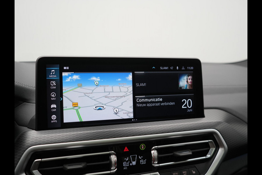 BMW iX3 M Sport High Executive 80 kWh 286pk Dealer O.H | Trekhaak Af Fabriek | Panodak | Laser LED | Head Up | Adaptive Cruise | 360 Camera | Lederen Sportstoelen Memory & Verwarmd | Harman / Kardon | Pilot Assist | Keyless | Blis | Apple Carplay | Navigatie | Virtual | DAB |