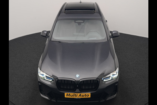BMW iX3 M Sport High Executive 80 kWh 286pk Dealer O.H | Trekhaak Af Fabriek | Panodak | Laser LED | Head Up | Adaptive Cruise | 360 Camera | Lederen Sportstoelen Memory & Verwarmd | Harman / Kardon | Pilot Assist | Keyless | Blis | Apple Carplay | Navigatie | Virtual | DAB |
