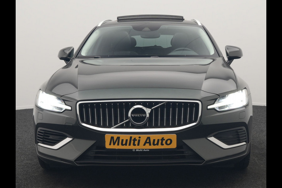 Volvo V60 T6 Recharge AWD Inscription PHEV 340pk | Panodak | Adaptive Cruise | Elektrische achterklep | Camera | Stoelen & Stuur Verwarmd | Keyless | Blis | Apple Carplay | Navigatie | DAB | Virtual | 18"L.M | Plug In Hybrid |