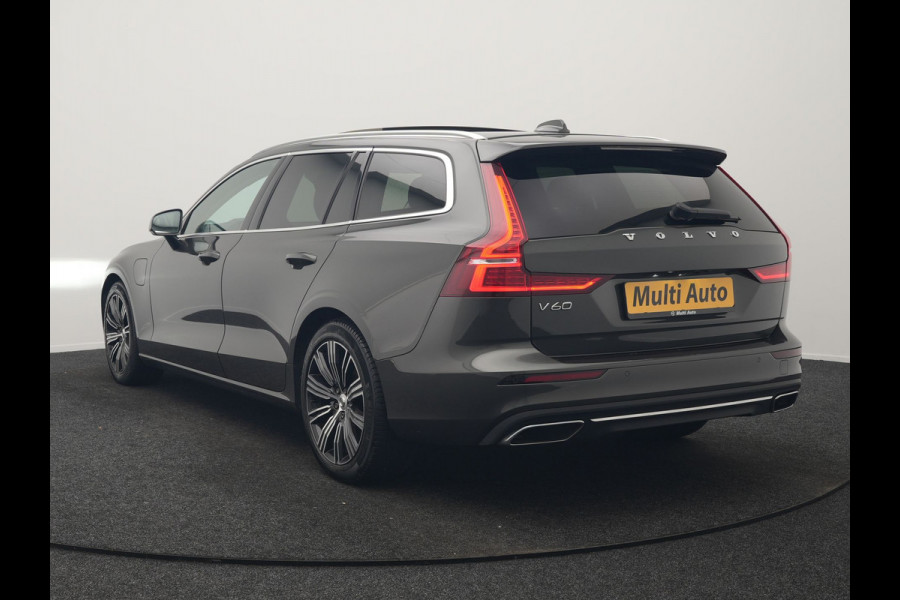 Volvo V60 T6 Recharge AWD Inscription PHEV 340pk | Panodak | Adaptive Cruise | Elektrische achterklep | Camera | Stoelen & Stuur Verwarmd | Keyless | Blis | Apple Carplay | Navigatie | DAB | Virtual | 18"L.M | Plug In Hybrid |