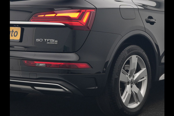 Audi Q5 50 TFSI e S Line FACELIFT PHEV 300pk Dealer O.H. | Luchtvering | Adaptive Cruise | Matrix Led | 360 Camera | Sportstoelen Verwarmd | Sfeerverlichting | Blis | Park Assist | Navigatie | DAB | Standkachel | Plug In Hybrid |