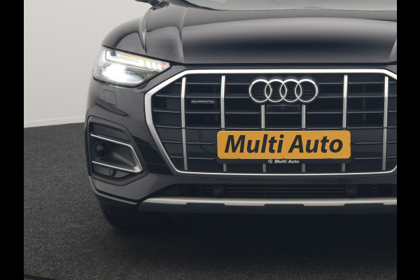 Audi Q5 50 TFSI e S Line FACELIFT PHEV 300pk Dealer O.H. | Luchtvering | Adaptive Cruise | Matrix Led | 360 Camera | Sportstoelen Verwarmd | Sfeerverlichting | Blis | Park Assist | Navigatie | DAB | Standkachel | Plug In Hybrid |