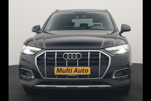 Audi Q5 50 TFSI e S Line FACELIFT PHEV 300pk Dealer O.H. | Luchtvering | Adaptive Cruise | Matrix Led | 360 Camera | Sportstoelen Verwarmd | Sfeerverlichting | Blis | Park Assist | Navigatie | DAB | Standkachel | Plug In Hybrid |
