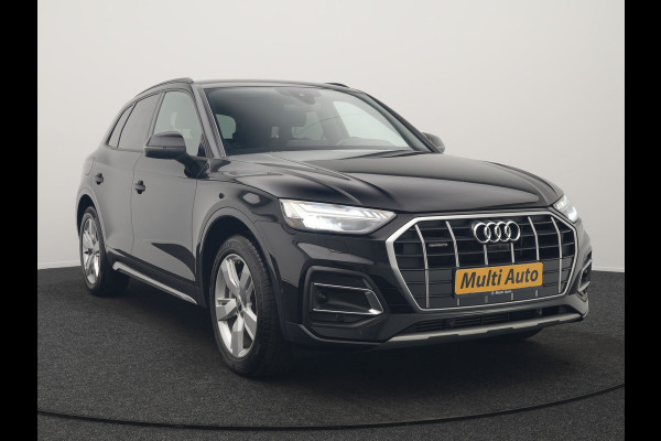 Audi Q5 50 TFSI e S Line FACELIFT PHEV 300pk Dealer O.H. | Luchtvering | Adaptive Cruise | Matrix Led | 360 Camera | Sportstoelen Verwarmd | Sfeerverlichting | Blis | Park Assist | Navigatie | DAB | Standkachel | Plug In Hybrid |