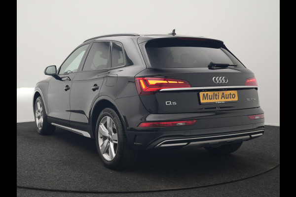 Audi Q5 50 TFSI e S Line FACELIFT PHEV 300pk Dealer O.H. | Luchtvering | Adaptive Cruise | Matrix Led | 360 Camera | Sportstoelen Verwarmd | Sfeerverlichting | Blis | Park Assist | Navigatie | DAB | Standkachel | Plug In Hybrid |