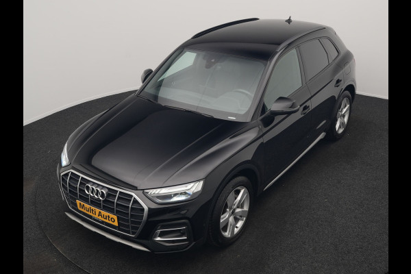 Audi Q5 50 TFSI e S Line FACELIFT PHEV 300pk Dealer O.H. | Luchtvering | Adaptive Cruise | Matrix Led | 360 Camera | Sportstoelen Verwarmd | Sfeerverlichting | Blis | Park Assist | Navigatie | DAB | Standkachel | Plug In Hybrid |