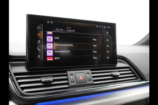 Audi Q5 50 TFSI e S Line FACELIFT PHEV 300pk Dealer O.H. | Luchtvering | Adaptive Cruise | Matrix Led | 360 Camera | Sportstoelen Verwarmd | Sfeerverlichting | Blis | Park Assist | Navigatie | DAB | Standkachel | Plug In Hybrid |
