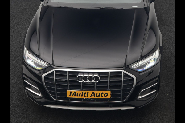 Audi Q5 50 TFSI e S Line FACELIFT PHEV 300pk Dealer O.H. | Luchtvering | Adaptive Cruise | Matrix Led | 360 Camera | Sportstoelen Verwarmd | Sfeerverlichting | Blis | Park Assist | Navigatie | DAB | Standkachel | Plug In Hybrid |