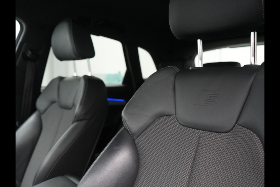 Audi Q5 50 TFSI e S Line FACELIFT PHEV 300pk Dealer O.H. | Luchtvering | Adaptive Cruise | Matrix Led | 360 Camera | Sportstoelen Verwarmd | Sfeerverlichting | Blis | Park Assist | Navigatie | DAB | Standkachel | Plug In Hybrid |