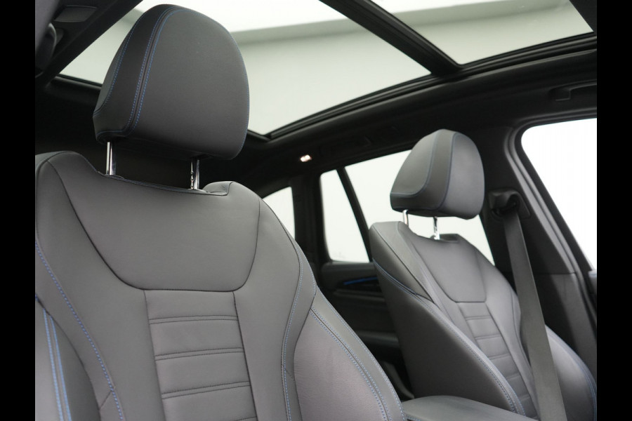 BMW iX3 M Sport High Executive 80 kWh 286pk SOH 95.2% Dealer O.H. | Panodak | Adaptive Cruise | Head Up | 360 Camera | Harman / Kardon | Lederen Sportstoelen Memory & Verwarmd | Keyless | Blis | Stuur Verwarmd | Sfeerverlichting | Apple Carplay | 20"L.M |