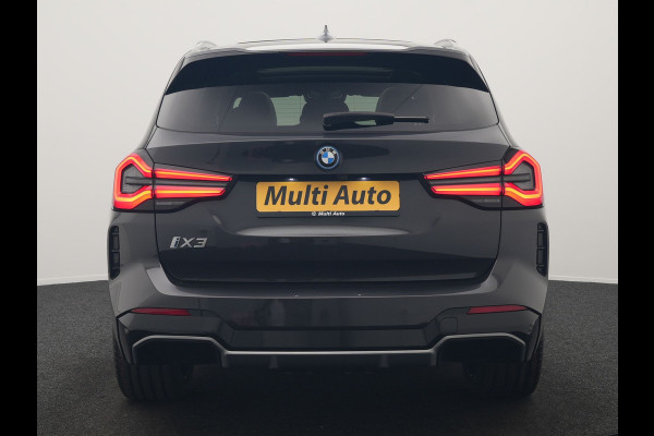 BMW iX3 M Sport High Executive 80 kWh 286pk SOH 95.2% Dealer O.H. | Panodak | Adaptive Cruise | Head Up | 360 Camera | Harman / Kardon | Lederen Sportstoelen Memory & Verwarmd | Keyless | Blis | Stuur Verwarmd | Sfeerverlichting | Apple Carplay | 20"L.M |