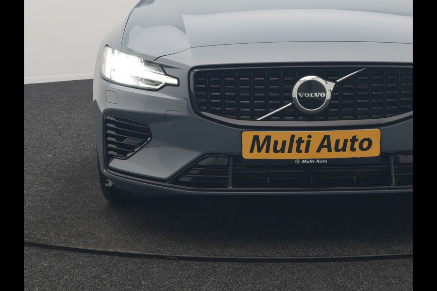Volvo V60 T6 AWD Plus Dark LONG RANGE PHEV 350pk Dealer O.H. | Adaptive Cruise | Camera | Harman / Kardon | Lederen Sportstoelen Memory & Verwarmd | Keyless | Blis | Stuur Verwarmd | Google Assistent | Apple Carplay | Plug In Hybrid |