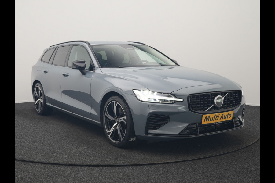Volvo V60 T6 AWD Plus Dark LONG RANGE PHEV 350pk Dealer O.H. | Adaptive Cruise | Camera | Harman / Kardon | Lederen Sportstoelen Memory & Verwarmd | Keyless | Blis | Stuur Verwarmd | Google Assistent | Apple Carplay | Plug In Hybrid |