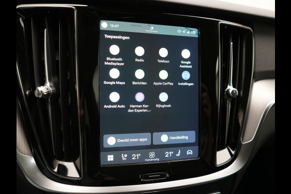 Volvo V60 T6 AWD Plus Dark LONG RANGE PHEV 350pk Dealer O.H. | Adaptive Cruise | Camera | Harman / Kardon | Lederen Sportstoelen Memory & Verwarmd | Keyless | Blis | Stuur Verwarmd | Google Assistent | Apple Carplay | Plug In Hybrid |