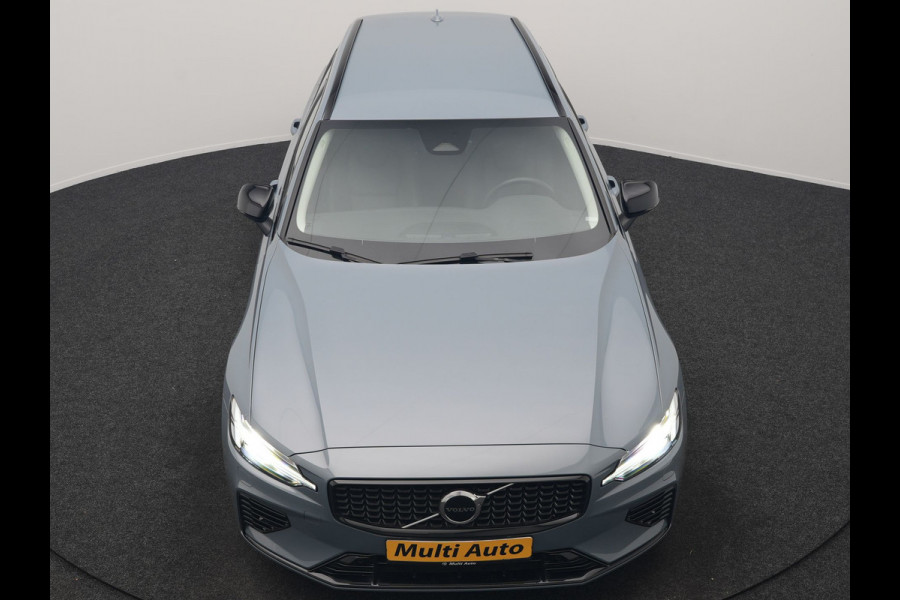Volvo V60 T6 AWD Plus Dark LONG RANGE PHEV 350pk Dealer O.H. | Adaptive Cruise | Camera | Harman / Kardon | Lederen Sportstoelen Memory & Verwarmd | Keyless | Blis | Stuur Verwarmd | Google Assistent | Apple Carplay | Plug In Hybrid |