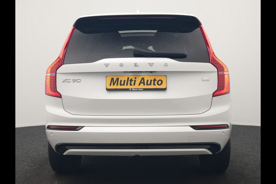 Volvo XC90 T8 AWD Plus Dark 7 Persoons LONG RANGE PHEV 455pk Dealer O.H. | Trekhaak Af Fabriek | Luchtvering | Panodak | Adaptive Cruise | 360 Camera | Harman / Kardon | Lederen Sportstoelen Memory & Ventilatie | Stuur Verwarmd | Keyless | Blis | 20"L.M | Plug In Hybrid |