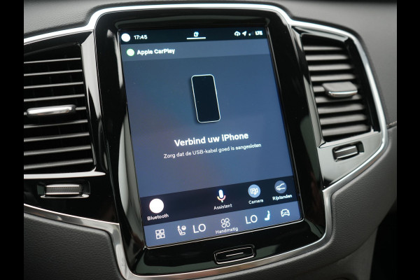 Volvo XC90 T8 AWD Plus Dark 7 Persoons LONG RANGE PHEV 455pk Dealer O.H. | Trekhaak Af Fabriek | Luchtvering | Panodak | Adaptive Cruise | 360 Camera | Harman / Kardon | Lederen Sportstoelen Memory & Ventilatie | Stuur Verwarmd | Keyless | Blis | 20"L.M | Plug In Hybrid |