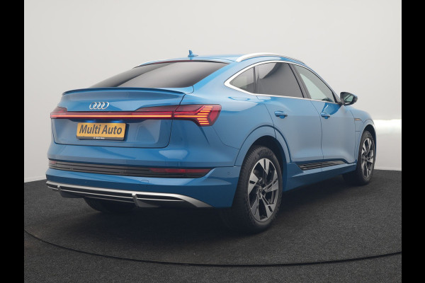 Audi e-tron Sportback 50 Quattro S Line 71 kWh 313pk Dealer O.H. | Luchtvering | Adaptive Cruise | Nachtzicht | Head Up | Camera | Alcantara Sportstoelen Verwarmd | Keyless | 20"L.M | Navigatie | DAB | Virtual Cockpit |
