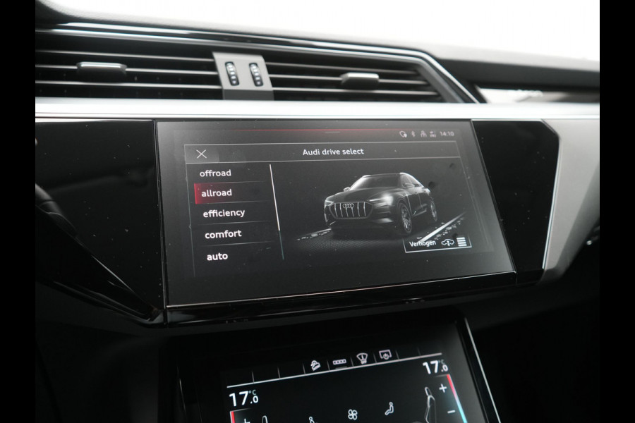 Audi e-tron Sportback 50 Quattro S Line 71 kWh 313pk Dealer O.H. | Luchtvering | Adaptive Cruise | Nachtzicht | Head Up | Camera | Alcantara Sportstoelen Verwarmd | Keyless | 20"L.M | Navigatie | DAB | Virtual Cockpit |