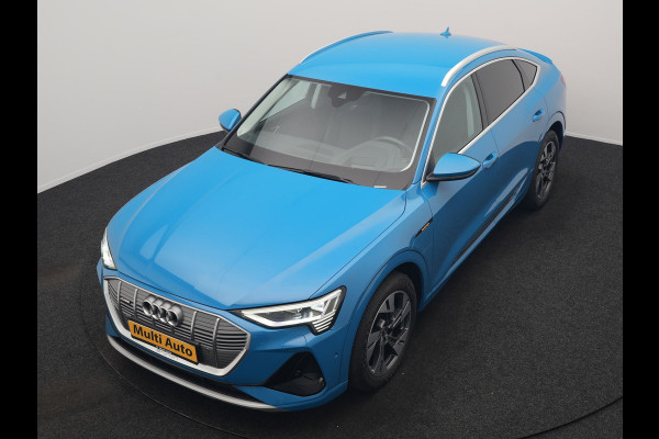 Audi e-tron Sportback 50 Quattro S Line 71 kWh 313pk Dealer O.H. | Luchtvering | Adaptive Cruise | Nachtzicht | Head Up | Camera | Alcantara Sportstoelen Verwarmd | Keyless | 20"L.M | Navigatie | DAB | Virtual Cockpit |