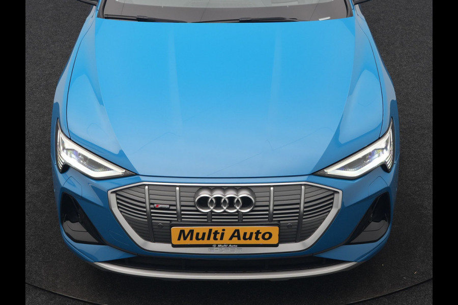 Audi e-tron Sportback 50 Quattro S Line 71 kWh 313pk Dealer O.H. | Luchtvering | Adaptive Cruise | Nachtzicht | Head Up | Camera | Alcantara Sportstoelen Verwarmd | Keyless | 20"L.M | Navigatie | DAB | Virtual Cockpit |