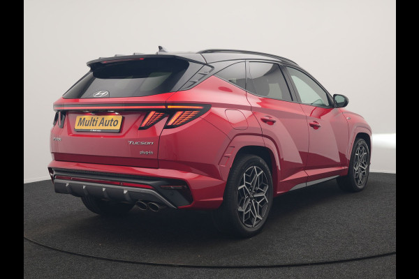 Hyundai Tucson 1.6 T-GDI N Line 4WD PHEV 265pk Dealer O.H. | Adaptive Cruise | Camera | Alcantara Sportstoelen & Stuur Verwarmd | Krell Audio | Apple Carplay | Keyless | Blis | 19"L.M | Navigatie | DAB | Plug In Hybrid |