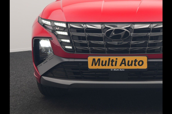 Hyundai Tucson 1.6 T-GDI N Line 4WD PHEV 265pk Dealer O.H. | Adaptive Cruise | Camera | Alcantara Sportstoelen & Stuur Verwarmd | Krell Audio | Apple Carplay | Keyless | Blis | 19"L.M | Navigatie | DAB | Plug In Hybrid |