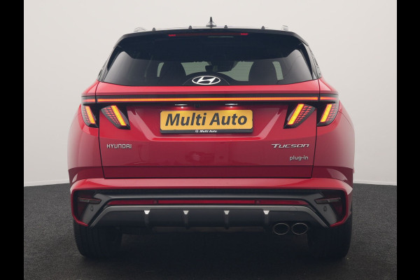 Hyundai Tucson 1.6 T-GDI N Line 4WD PHEV 265pk Dealer O.H. | Adaptive Cruise | Camera | Alcantara Sportstoelen & Stuur Verwarmd | Krell Audio | Apple Carplay | Keyless | Blis | 19"L.M | Navigatie | DAB | Plug In Hybrid |