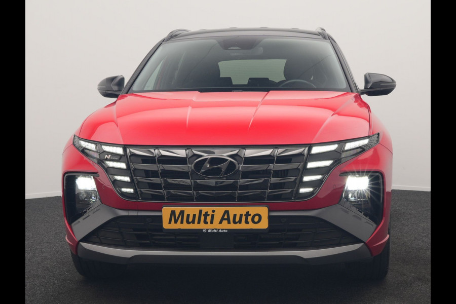 Hyundai Tucson 1.6 T-GDI N Line 4WD PHEV 265pk Dealer O.H. | Adaptive Cruise | Camera | Alcantara Sportstoelen & Stuur Verwarmd | Krell Audio | Apple Carplay | Keyless | Blis | 19"L.M | Navigatie | DAB | Plug In Hybrid |
