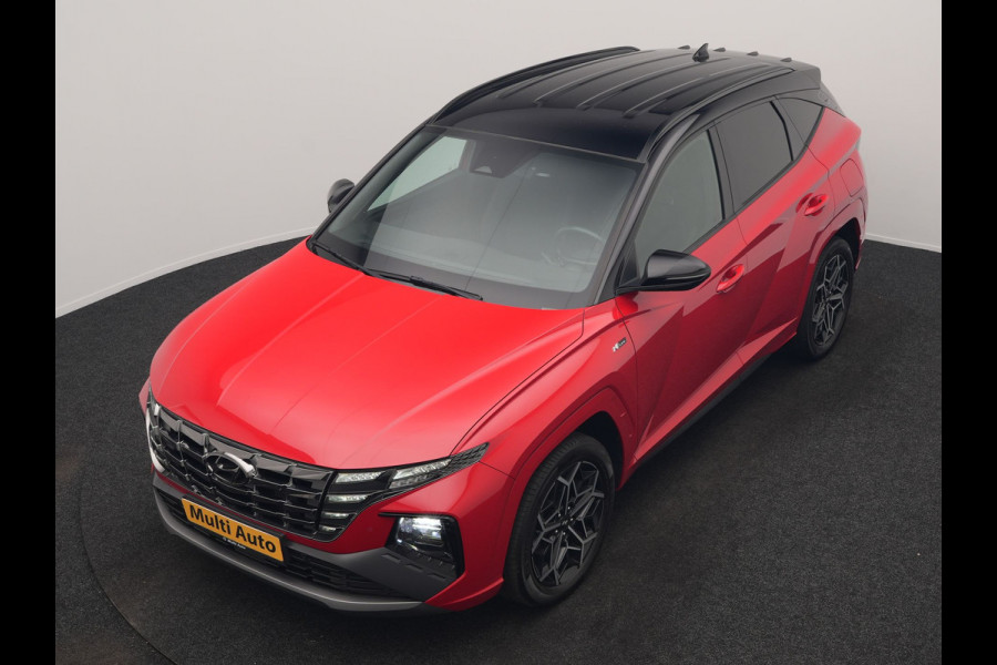 Hyundai Tucson 1.6 T-GDI N Line 4WD PHEV 265pk Dealer O.H. | Adaptive Cruise | Camera | Alcantara Sportstoelen & Stuur Verwarmd | Krell Audio | Apple Carplay | Keyless | Blis | 19"L.M | Navigatie | DAB | Plug In Hybrid |