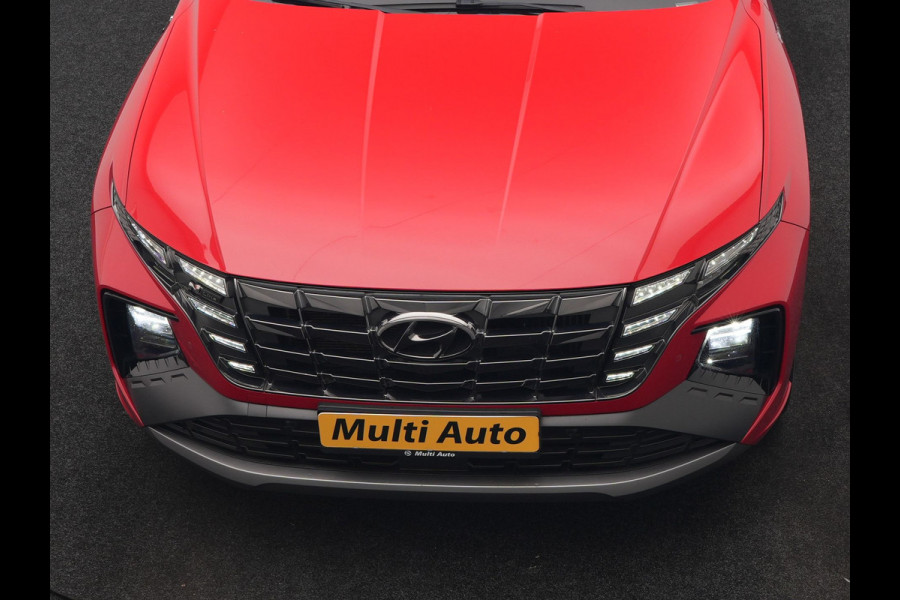 Hyundai Tucson 1.6 T-GDI N Line 4WD PHEV 265pk Dealer O.H. | Adaptive Cruise | Camera | Alcantara Sportstoelen & Stuur Verwarmd | Krell Audio | Apple Carplay | Keyless | Blis | 19"L.M | Navigatie | DAB | Plug In Hybrid |
