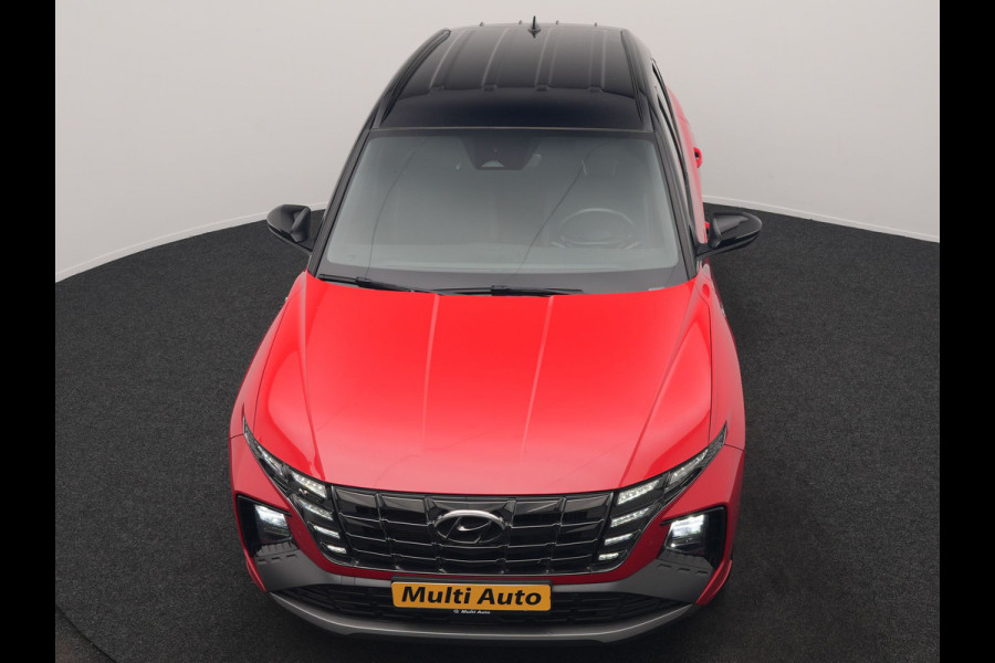 Hyundai Tucson 1.6 T-GDI N Line 4WD PHEV 265pk Dealer O.H. | Adaptive Cruise | Camera | Alcantara Sportstoelen & Stuur Verwarmd | Krell Audio | Apple Carplay | Keyless | Blis | 19"L.M | Navigatie | DAB | Plug In Hybrid |