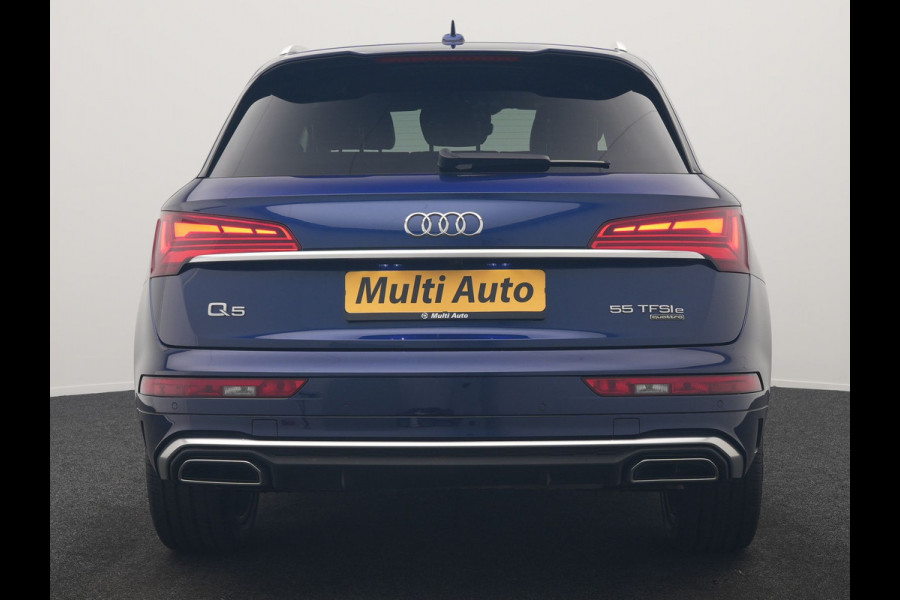 Audi Q5 55 TFSI e 2x S Line PHEV 367pk Dealer O.H. | 360 Camera | Sportstoelen Verwarmd | Sfeerverlichting | 20"L.M | Virtual Cockpit | Cruise Control | Navigatie | DAB | Plug In Hybrid |