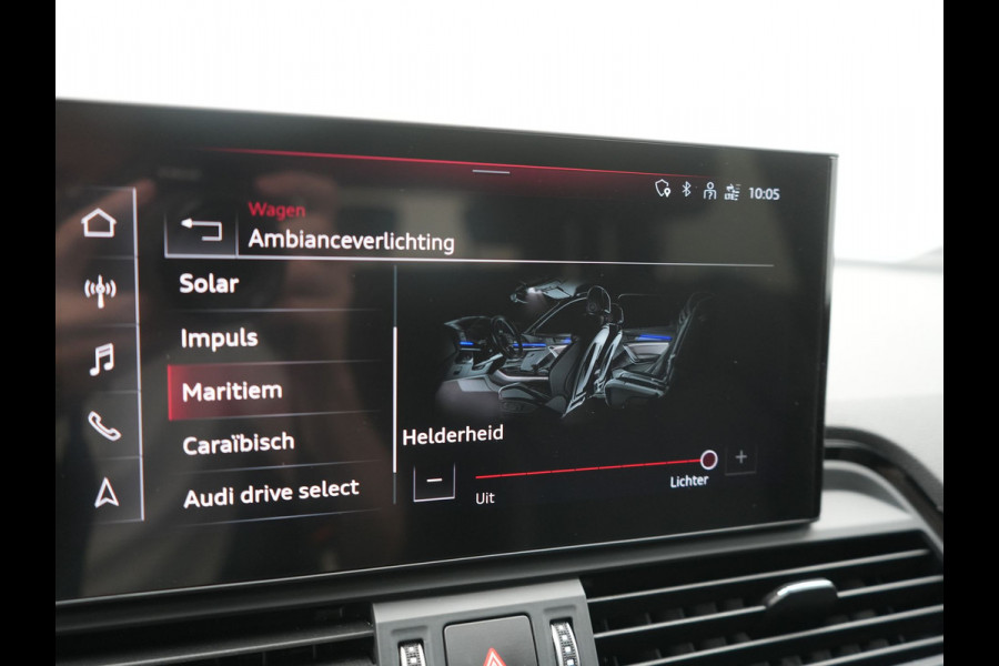 Audi Q5 55 TFSI e 2x S Line PHEV 367pk Dealer O.H. | 360 Camera | Sportstoelen Verwarmd | Sfeerverlichting | 20"L.M | Virtual Cockpit | Cruise Control | Navigatie | DAB | Plug In Hybrid |