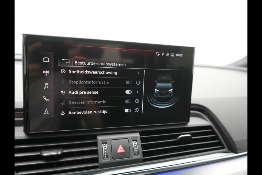 Audi Q5 55 TFSI e 2x S Line PHEV 367pk Dealer O.H. | 360 Camera | Sportstoelen Verwarmd | Sfeerverlichting | 20"L.M | Virtual Cockpit | Cruise Control | Navigatie | DAB | Plug In Hybrid |