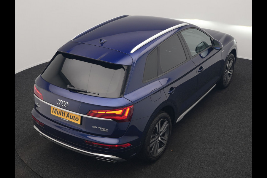 Audi Q5 55 TFSI e 2x S Line PHEV 367pk Dealer O.H. | 360 Camera | Sportstoelen Verwarmd | Sfeerverlichting | 20"L.M | Virtual Cockpit | Cruise Control | Navigatie | DAB | Plug In Hybrid |