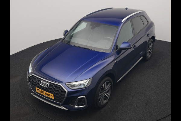 Audi Q5 55 TFSI e 2x S Line PHEV 367pk Dealer O.H. | 360 Camera | Sportstoelen Verwarmd | Sfeerverlichting | 20"L.M | Virtual Cockpit | Cruise Control | Navigatie | DAB | Plug In Hybrid |