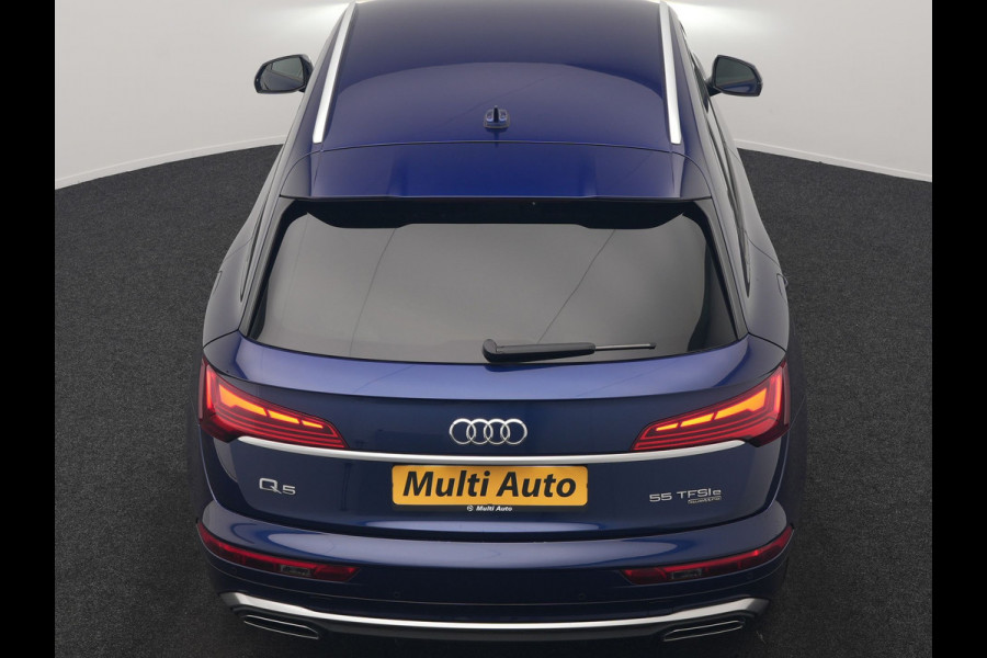 Audi Q5 55 TFSI e 2x S Line PHEV 367pk Dealer O.H. | 360 Camera | Sportstoelen Verwarmd | Sfeerverlichting | 20"L.M | Virtual Cockpit | Cruise Control | Navigatie | DAB | Plug In Hybrid |